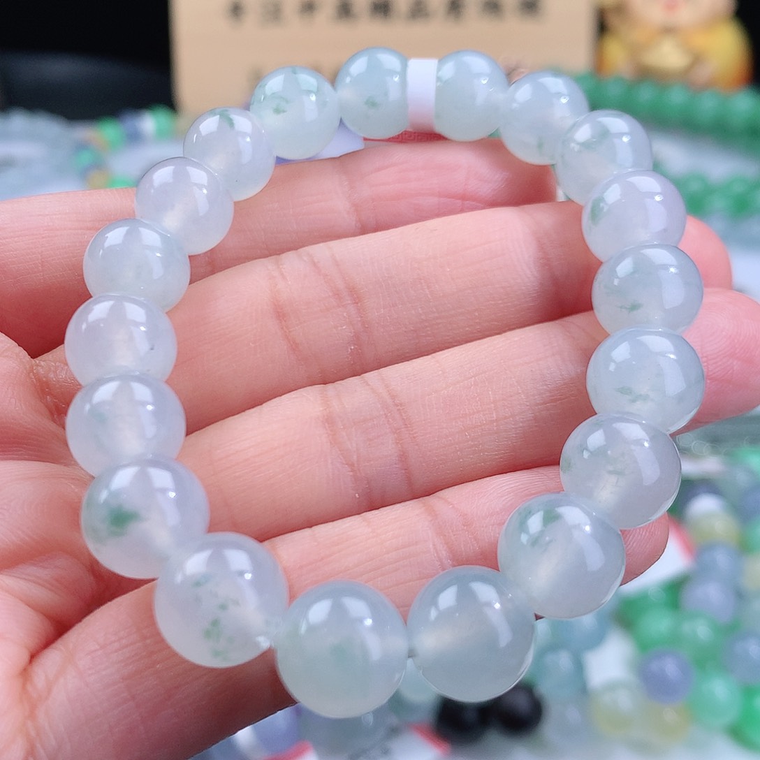 翡翠手链未镶嵌卡10mm