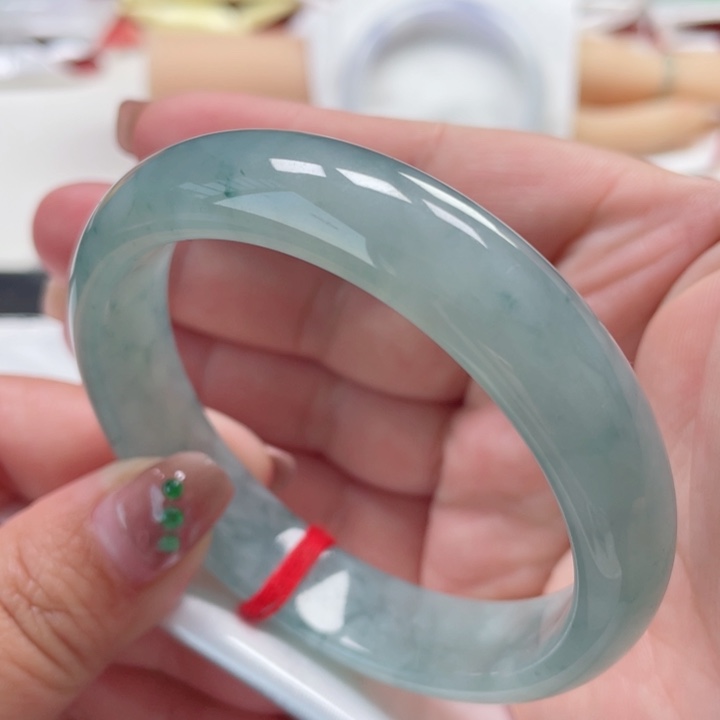 翡翠手镯未镶嵌缅甸翡翠手镯58圈