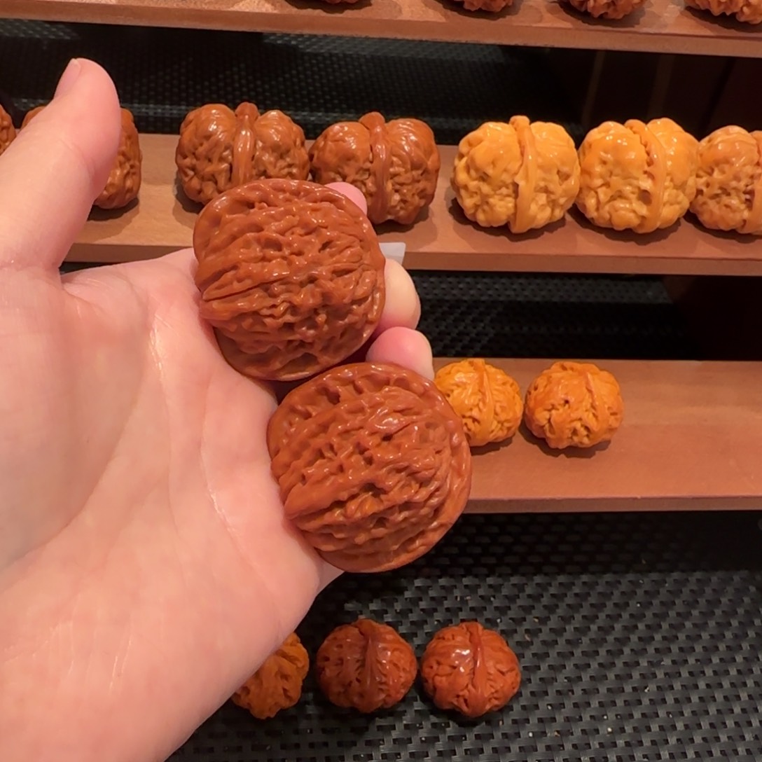 桃核把件四座楼41 精品1411