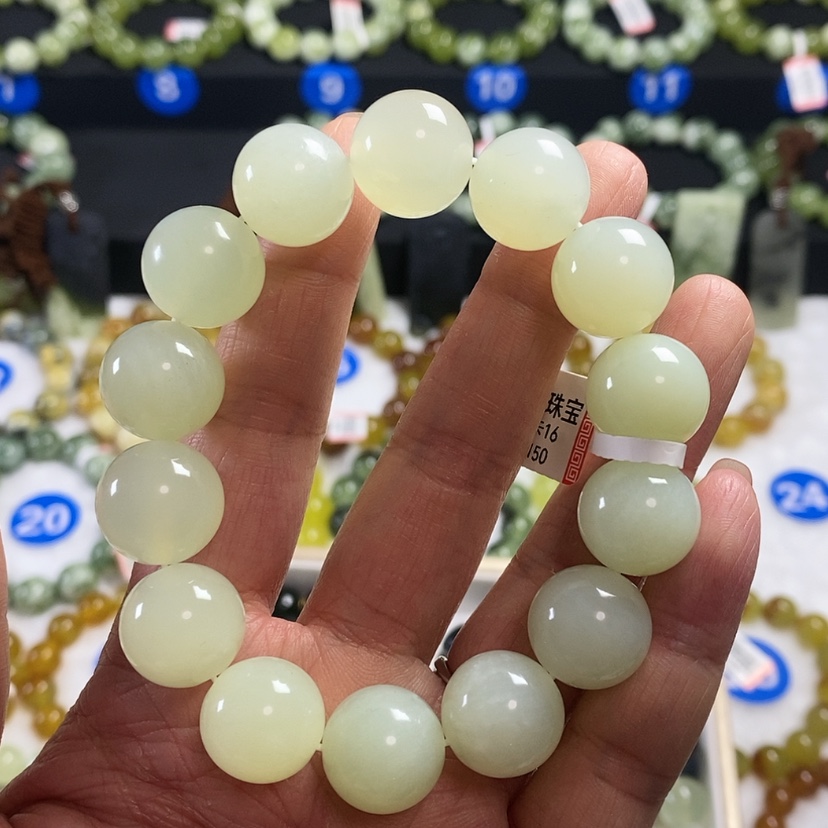【闪购商品】蛇纹石玉手链未镶嵌用****7