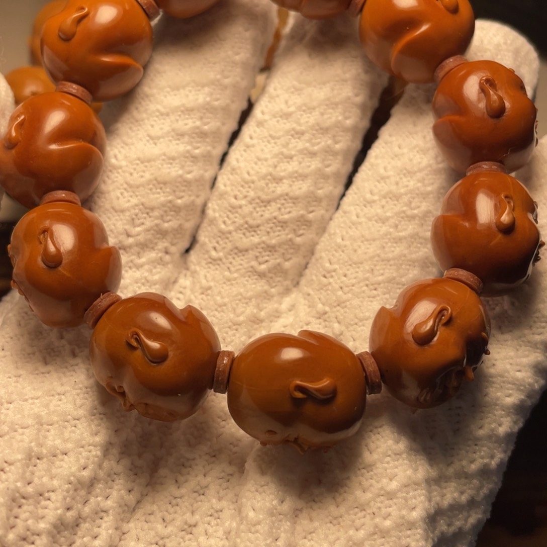 橄榄核手串/手链客户回血人生百态1.9*2.0李化大师作品