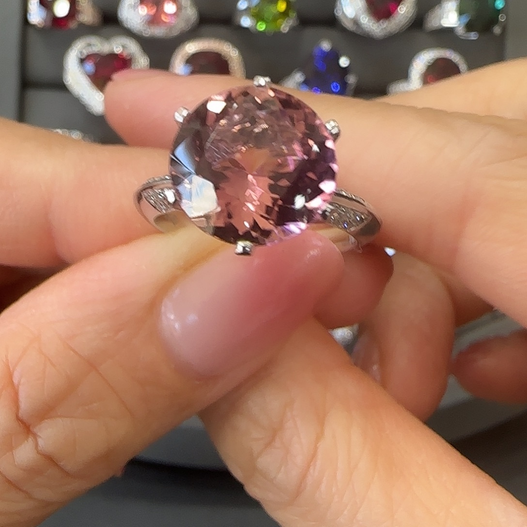 碧玺戒指18K金镶嵌4.2ct