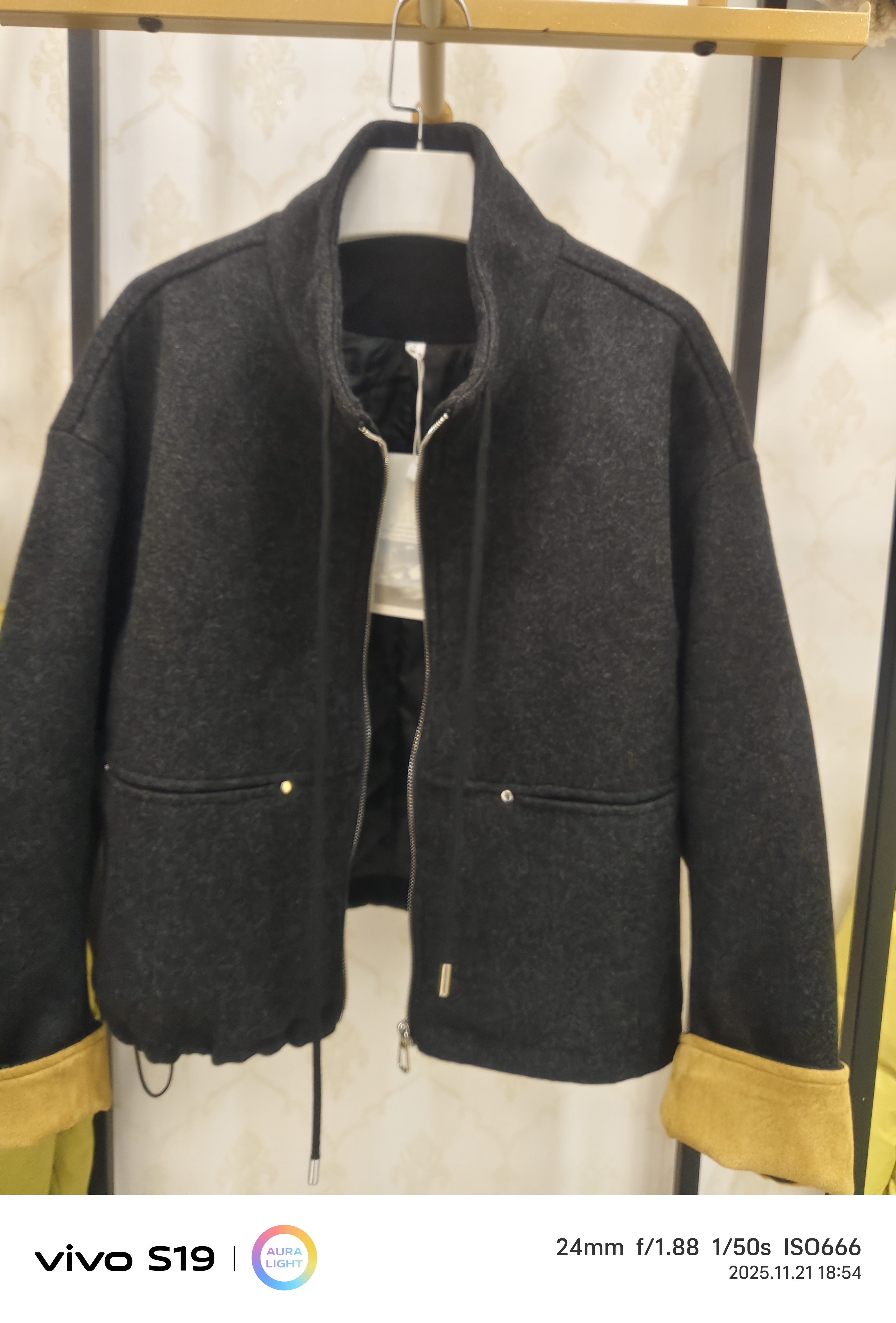 小个子短款毛呢外套立领加厚时尚洋气百搭上衣