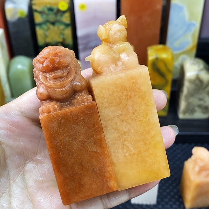 做***哥青田石印石新疆石头