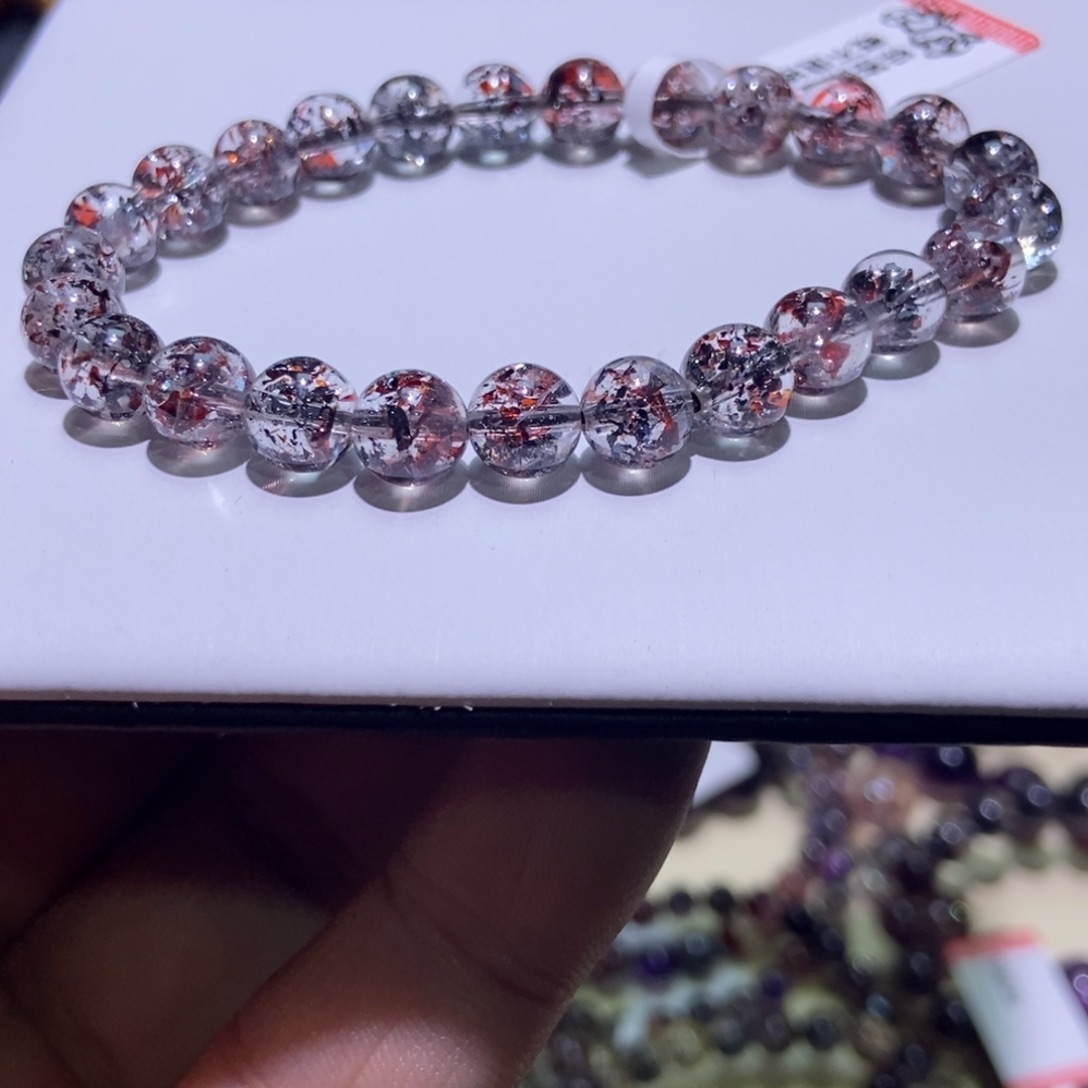 水晶手串未镶嵌金草莓毒液