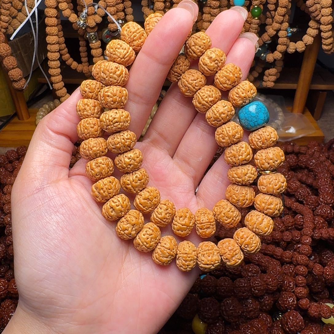 饿***…吊坠金刚菩提12六瓣双圈原皮