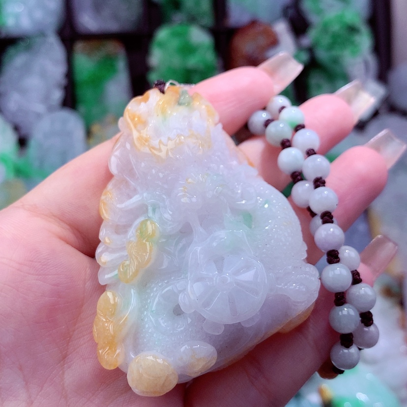 【闪购商品】翡翠颈饰未镶嵌挂件