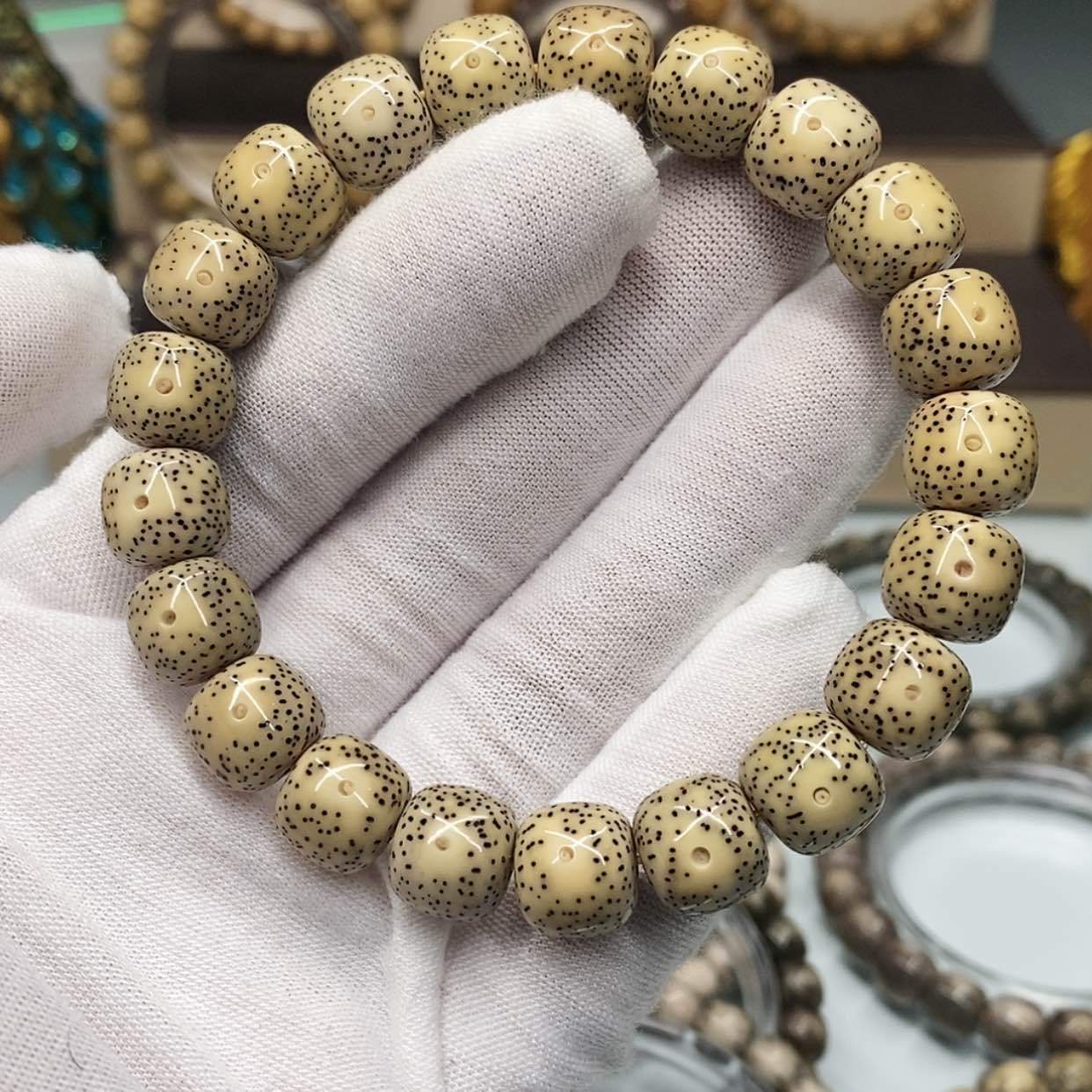 【闪购商品】星月菩提手串炎****?一物一图原生态同枝古瓷小细星