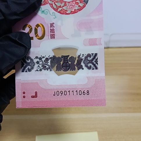 塑料蛇钞号码如图所示090111068