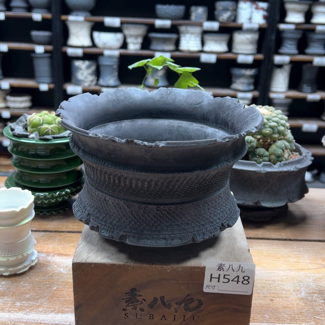 素八九陶瓷内口17高11.5