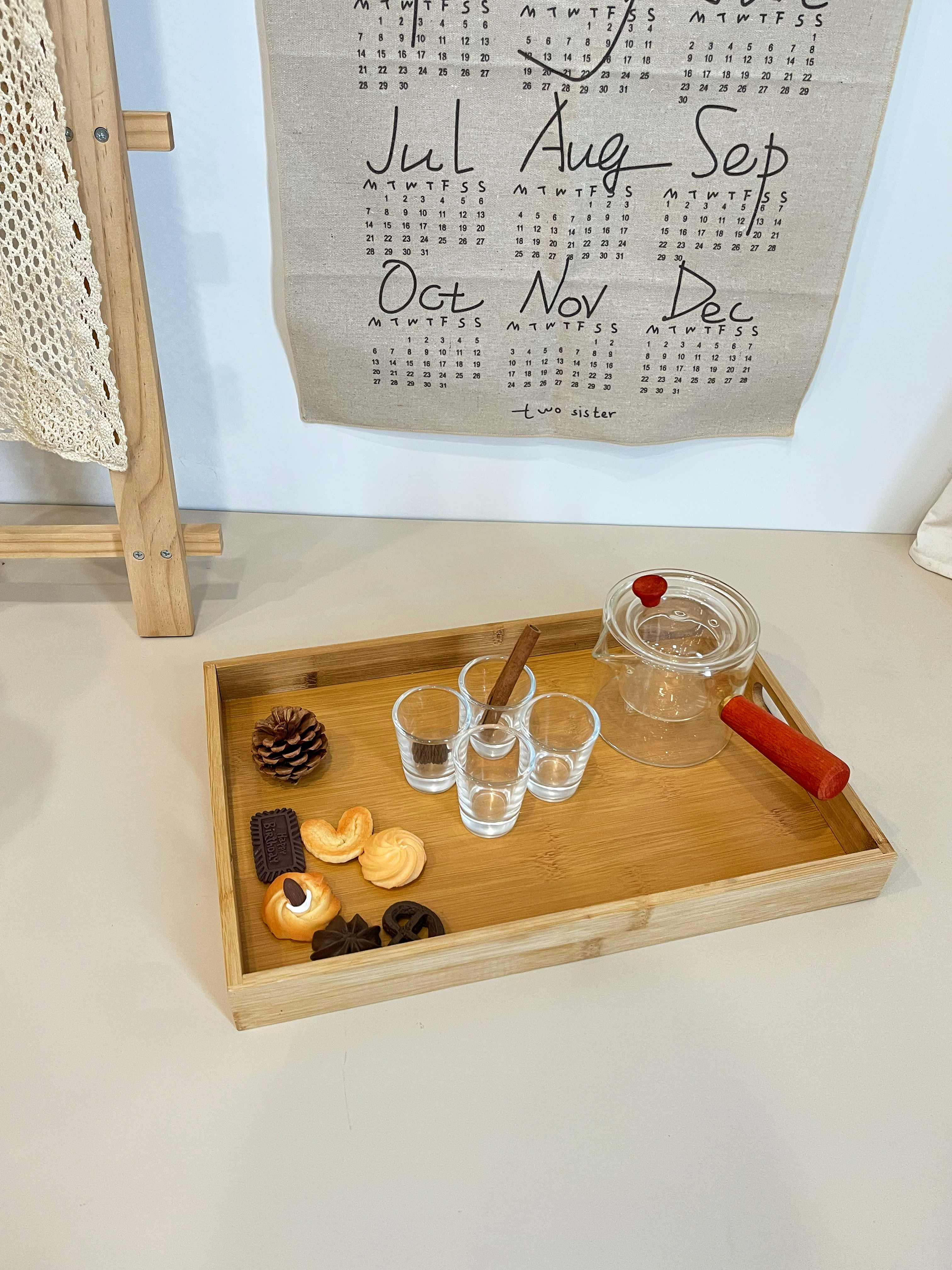 实用！竹托盘出口欧洲复古早餐托盘甜品盘多功能