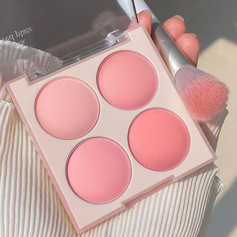 四色腮红盘多用纯欲显白提气色新手哑光细腻防水防汗裸妆伪素颜女