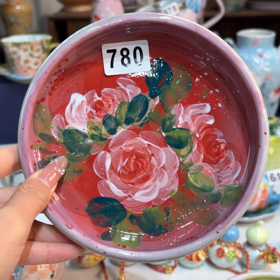 景德镇手绘高温釉下彩陶瓷茶具