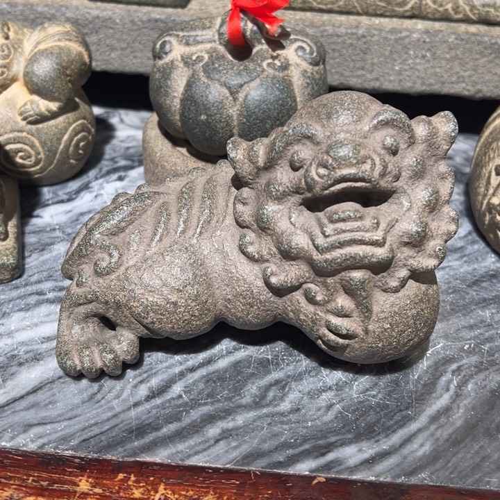 石材弘**家狮子福建青石