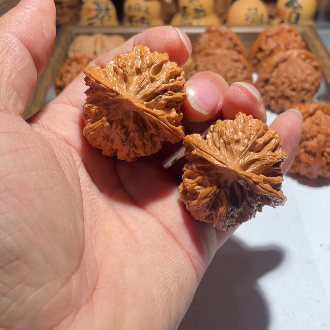 核桃把件精品42原装平果园