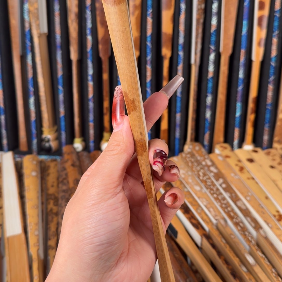 扇子红*哥兵哥扇艺斑竹折扇