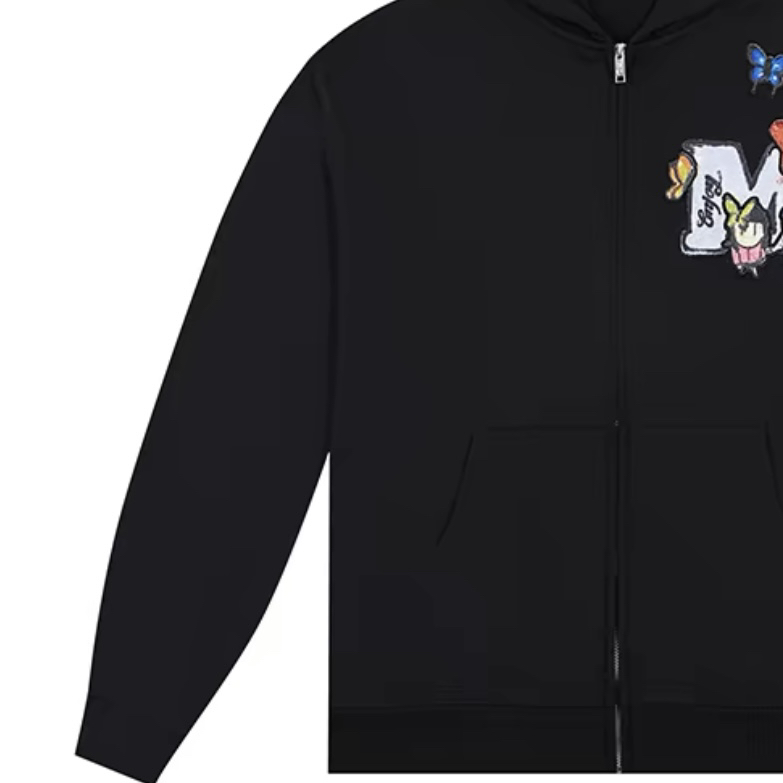 M 蝶园漫步宽松连帽开衫完美主义者勿拍