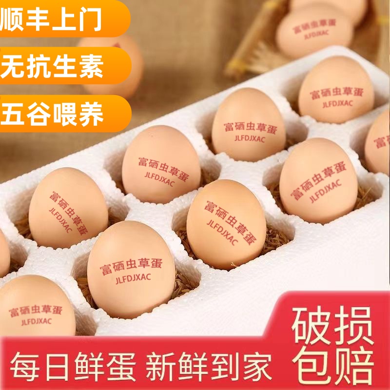 【顺丰上门】新鲜农家散养土鸡蛋现捡现发营养丰富50-55黄金克重