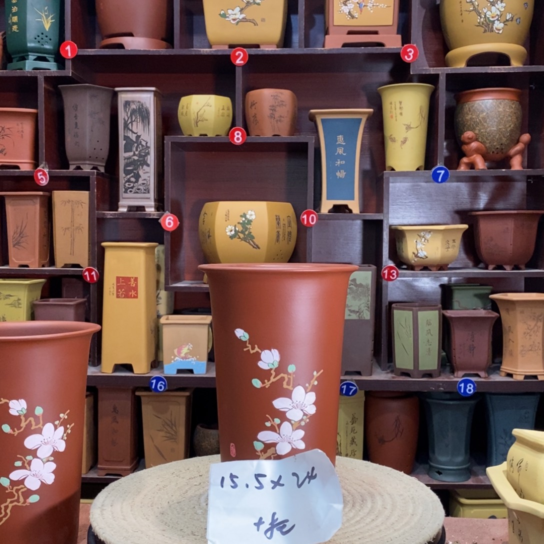 紫砂艺术紫砂花盆