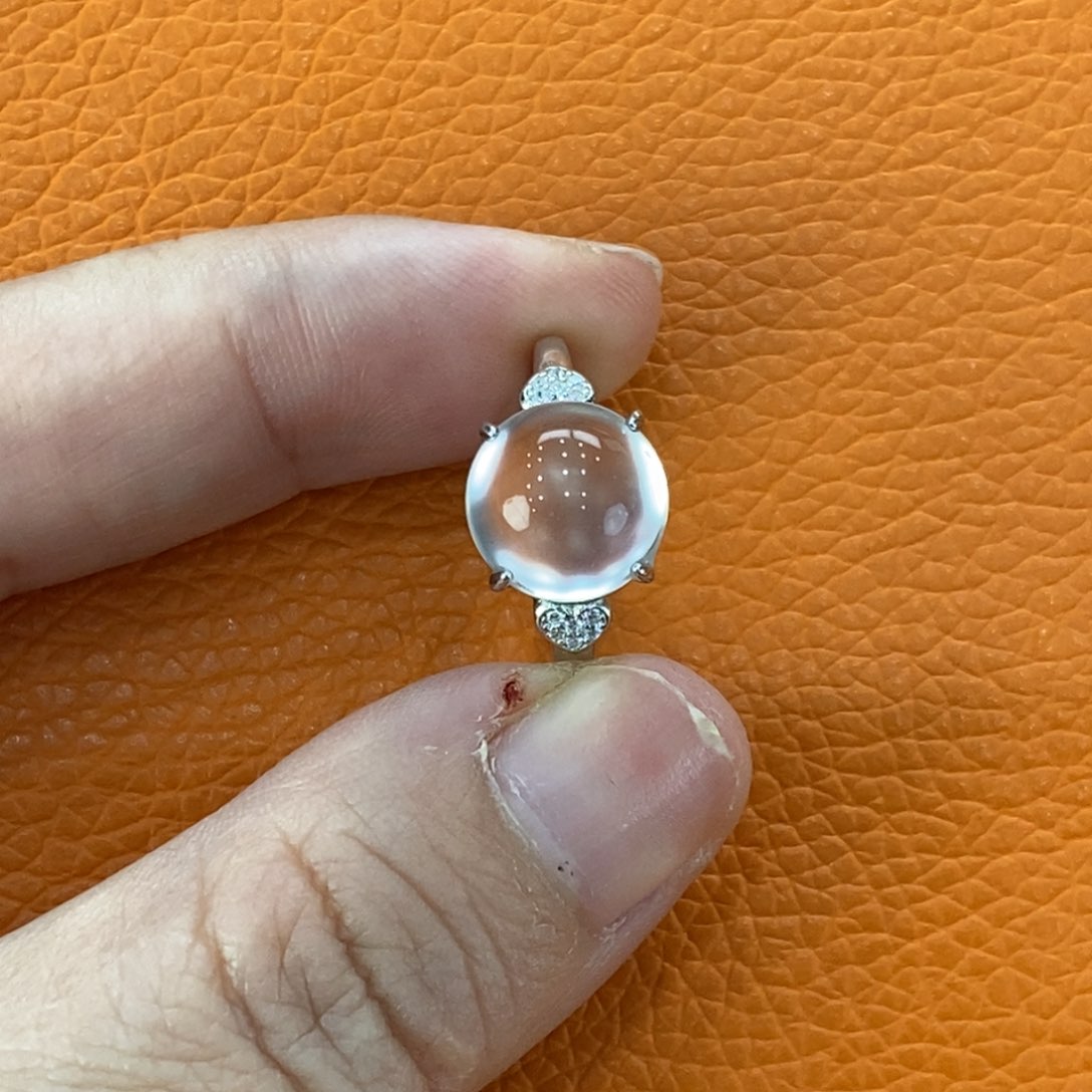 石英质玉吊坠(不含链)银S925镀金镶嵌辉****装