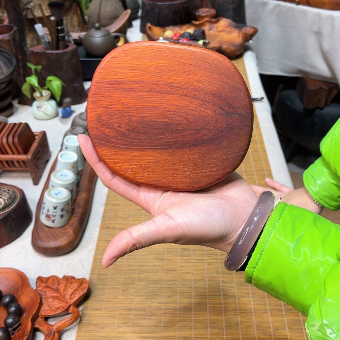 缅甸花梨壶承底座