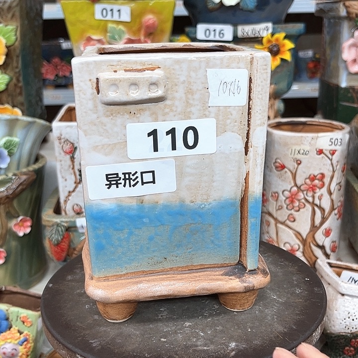 紫砂花盆粗陶材质多肉花盆