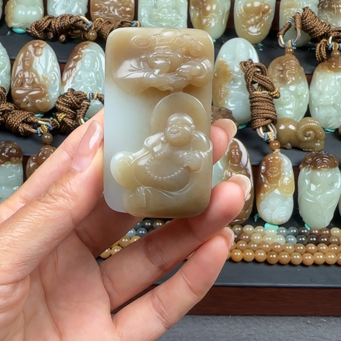 和田玉未镶嵌挂件