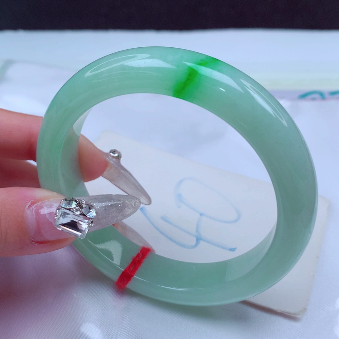 翡翠手镯未镶嵌天然缅甸翡翠A货手镯