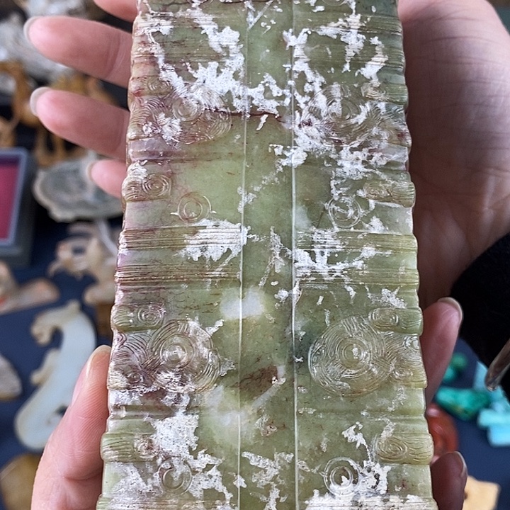 婵***儿石英质玉未镶嵌车挂