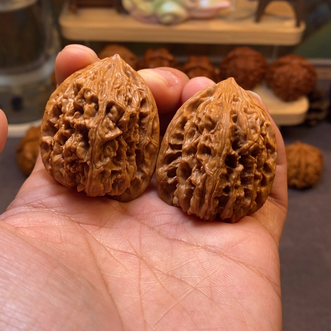 文玩核桃把件全品无修36凤冠