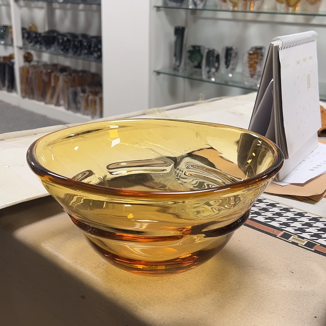 琉璃高15琥珀琉璃花器