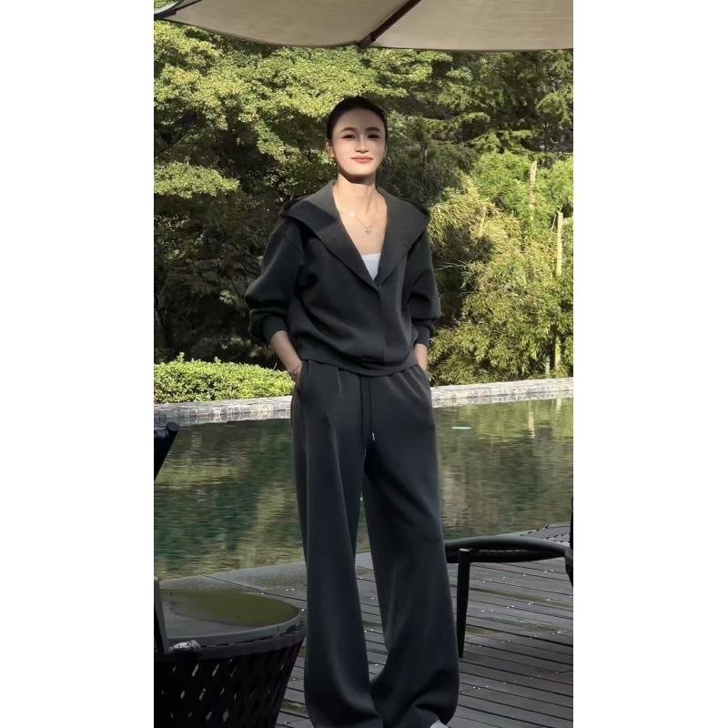 L'U'R/YI'YAO 【玛奇朵/上衣】套头连帽暗扣高弹精棉卫衣外套10410