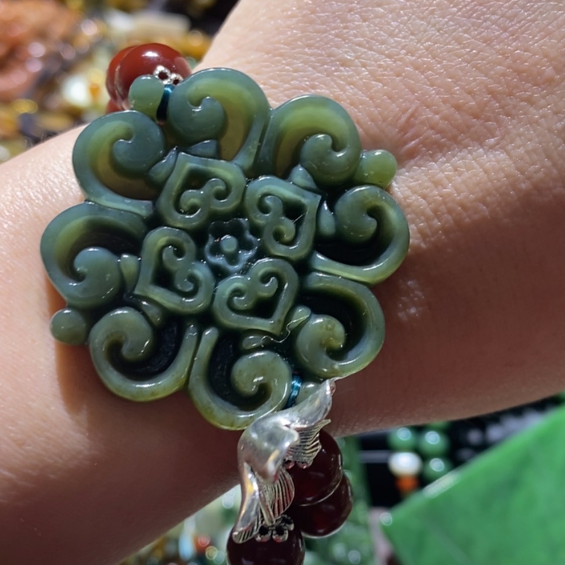 【闪购商品】岫玉毛衣链未镶嵌