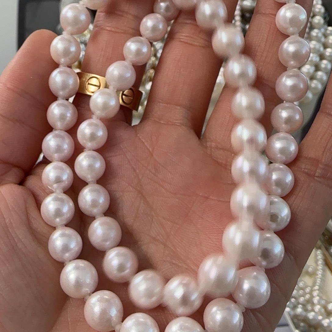 海水珍珠颈饰银S925镶嵌