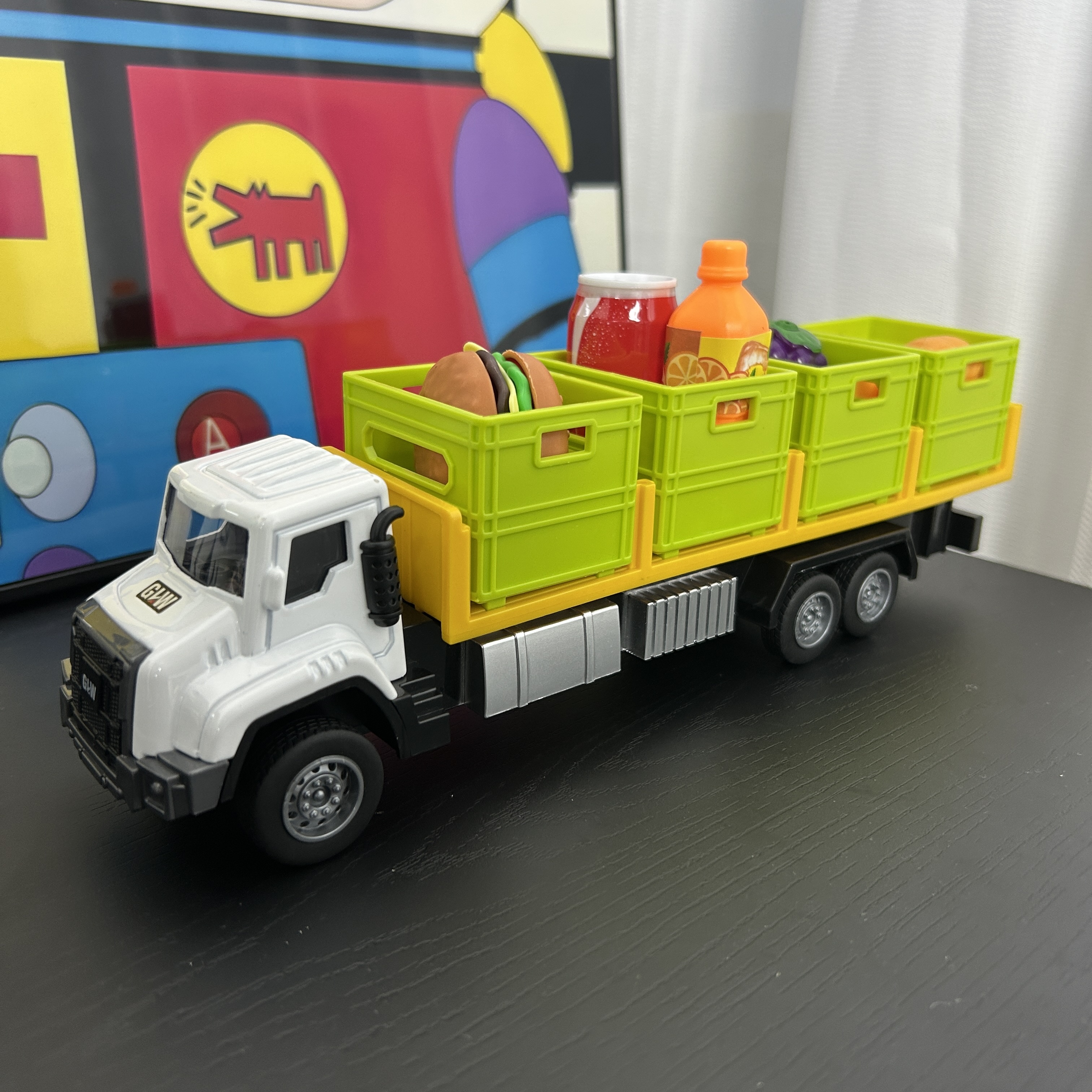 L合金惯性收纳筐运输车玩具