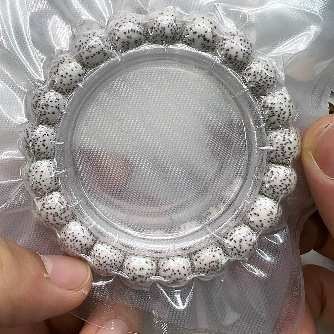 星月菩提手串17灭火原脂白星月菩提单圈11×10