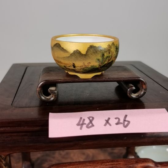 陶大德堂手工手绘釉盆