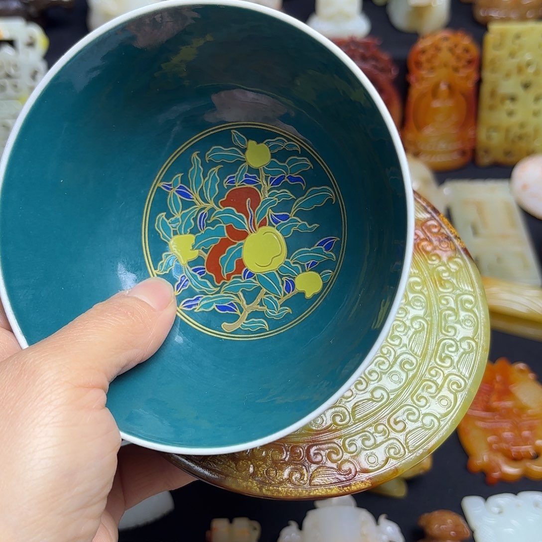 用***9瓷片精美摆件摆件