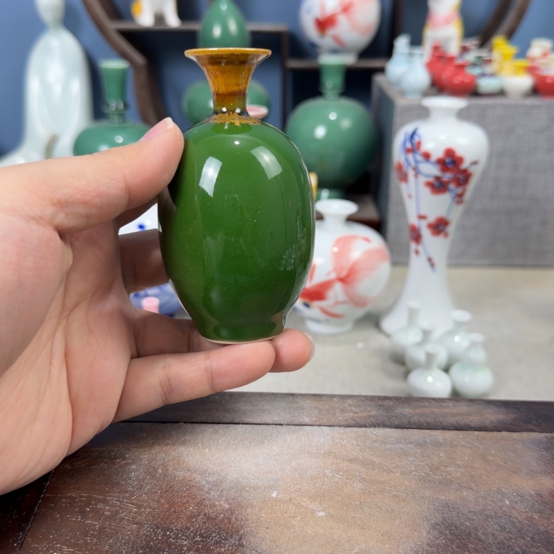 陶瓷手工小花器摆件