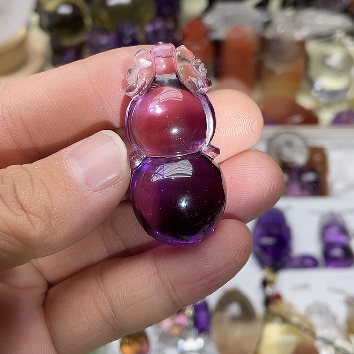 水晶颈饰未镶嵌紫葫芦