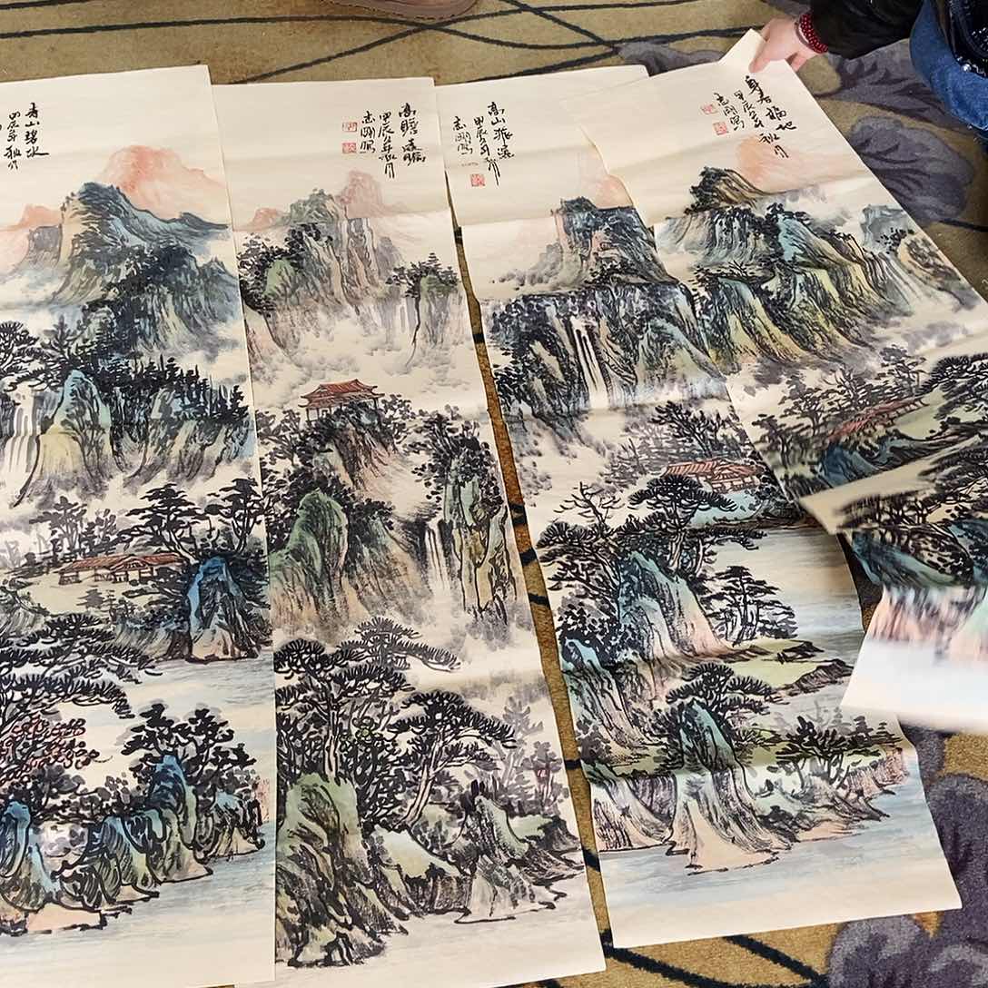 国画蚂*34/100郭智刚手绘画心