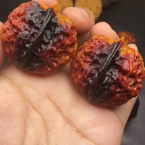 文玩核桃把件42尺麒麟狮子