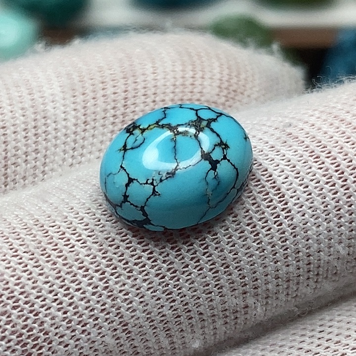 绿松石未镶嵌天然原矿 地大质检