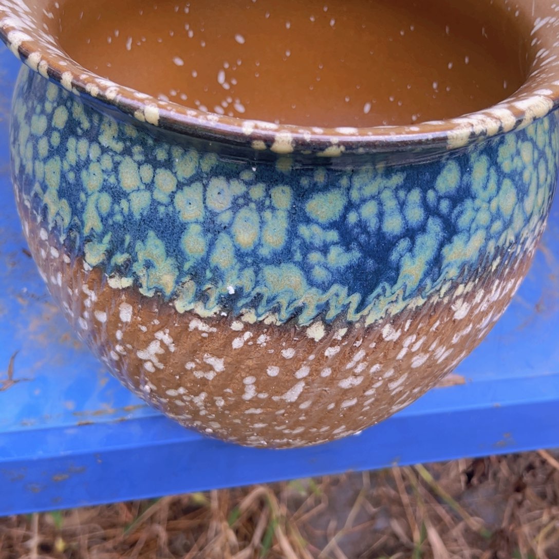 紫砂花盆高度25口径25