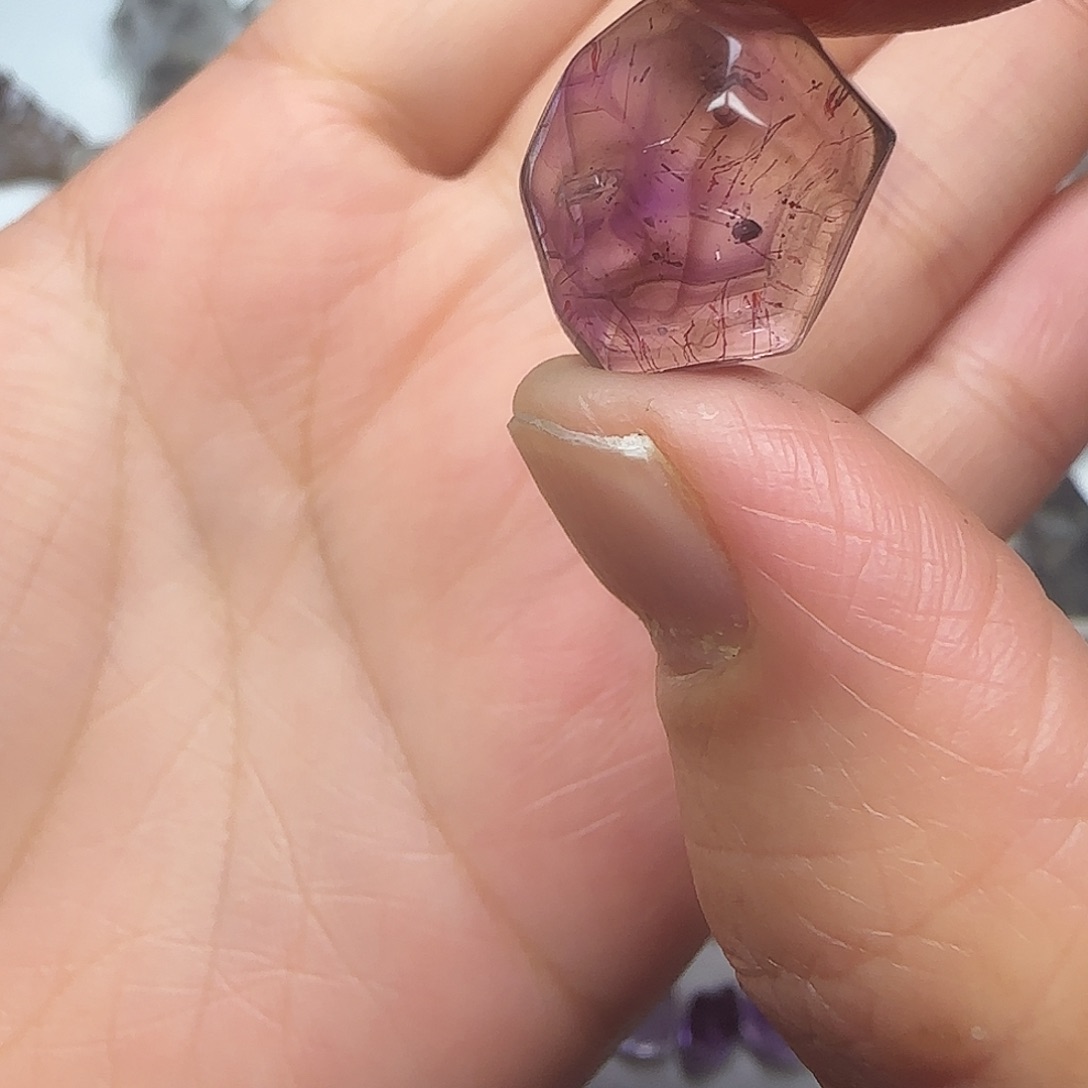 紫晶未镶嵌珠宝半成品