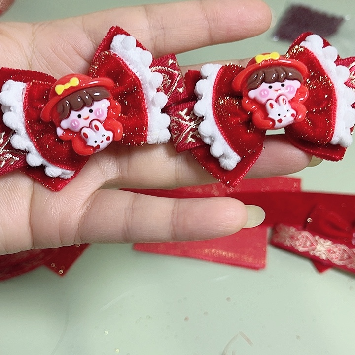 皮质铁合金手工新年款发饰