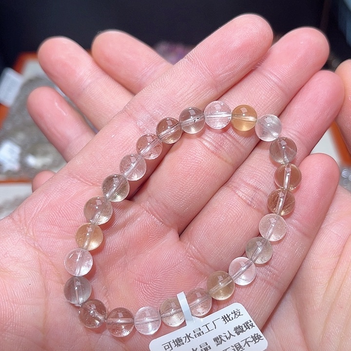 水晶手链未镶嵌102号多样性发一  7+