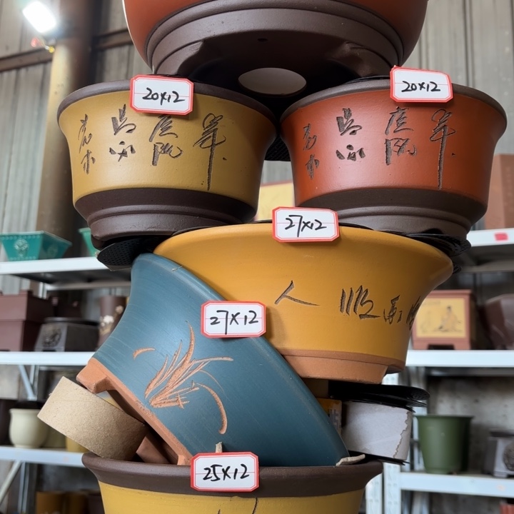 紫砂花盆           100-6