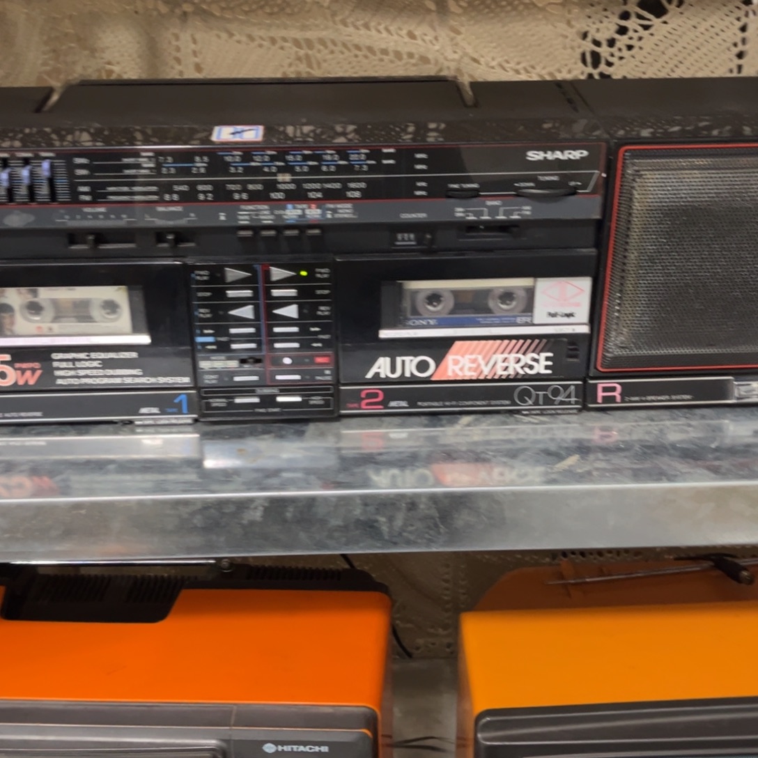 机***人木录音机一台完整全品的