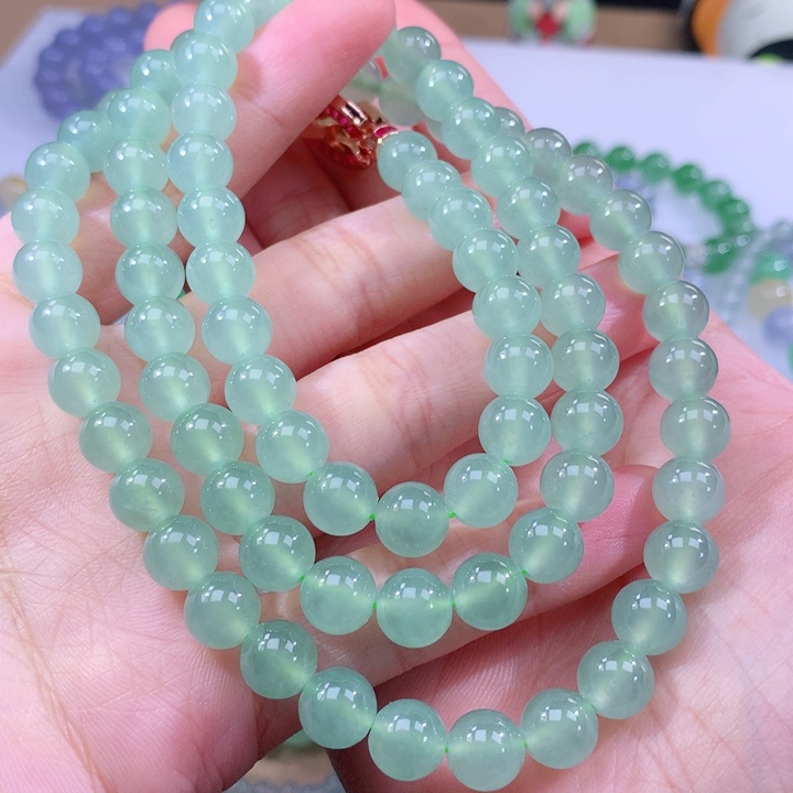 翡翠手链未镶嵌淮****s翡翠